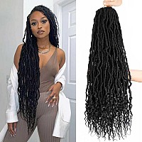 8 Packs 24 Inch Soft Locs With Curly Ends Faux Locs Crochet Hair Boho Braids Crochet Locs Hair For Women Crochet Dreads 24Inch