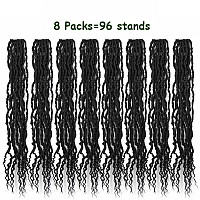 8 Packs 24 Inch Soft Locs With Curly Ends Faux Locs Crochet Hair Boho Braids Crochet Locs Hair For Women Crochet Dreads 24Inch