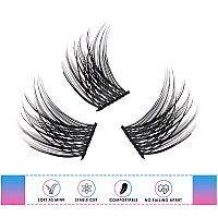 Lankiz Lash Clusters Diy Lash Extensions Cd Individual Lashes Mix Curl Volume Wispy Cluster Lashes 1016Mm Cluster Eyelash E