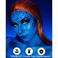 Go Ho Creamblendable Blue Face Paint Stick 106 Ozfullcoverage Royal Blue Body Paint Stick For Adults Children Halloween Co