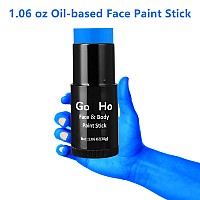 Go Ho Creamblendable Blue Face Paint Stick 106 Ozfullcoverage Royal Blue Body Paint Stick For Adults Children Halloween Co