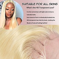 Nicele Ann 613 13X6 Lace Front Wig Human Hair Straight 613 Hd Lace Frontal Wig 13X6 200 Density Blonde Lace Front Wigs Human Hai