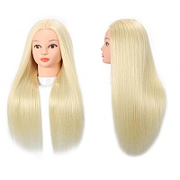 Opini Mannequin Head With Real Human Hair 80 26 Inch Hair Mannequins To Practice On Doll Heads For Hair Styling With Clamp And