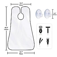 Beard Bib Apron For Men Gift Beard Trimming Catcher Bib For Shaving Hair Clippings Waterproof Nonstick Hair Catcher Groomin