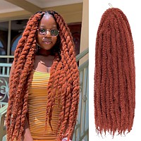 Zrq 30 Inch Marley Twist Hair 8 Packs Copper Red Marley Hair Synthetic Curly Twist Marley Hair 350 Afro Twist Marley Brainding