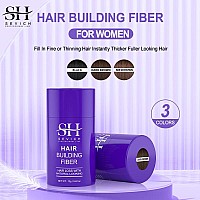 Sevich Women Hair Building Fibers 5 Seconds Conceals Loss Thinning Hair Nature Keratin Fibers For Women Thinning Hair 12G Bl