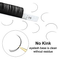 Nagaraku Eyelash Extensions Individual Lashes 012 Cc Curl 715Mm Mix Tray Classic Matte Black Soft Natural Faux Mink 16 Rows