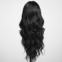 Haircube Black Wig Long Curly Wig With Bangs Natural Appearance Heatresistant Synthetic Wig Suitable For Fashionable Women