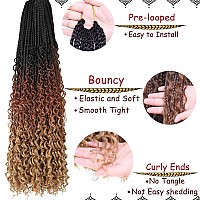 Beverlee 30 Inch Boho Box Braids 8 Packs Goddess Box Braids Bohemian Box Braids Crochet Hair Crochet Box Braids With Curly Ends