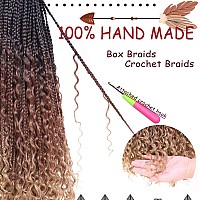 Beverlee 30 Inch Boho Box Braids 8 Packs Goddess Box Braids Bohemian Box Braids Crochet Hair Crochet Box Braids With Curly Ends