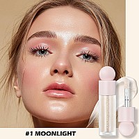 Erinde 2 Colors Liquid Highlighter And Blush Set Natural Matte Face Blush Natural Glossy Liquid Illuminator For Face And Body