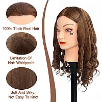 Opini Mannequin Head With 100 Real Human Hair Cosmetology Mannequin Head To Practice Hairstyles Doll Head Training Head For Hai