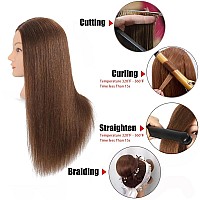 Opini Mannequin Head With 100 Real Human Hair Cosmetology Mannequin Head To Practice Hairstyles Doll Head Training Head For Hai