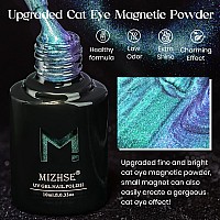 Mizhse Chameleon 9D Cat Eye Gel Polish 10Ml Holographic Galaxy Cateye Magnetic Nail Polish Gel Magic Chameleon Home Salon Mani