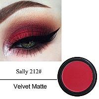 Erinde Single Red Matte Eyeshadow Palette High Pigmented Eye Shadow Powder Long Lasting Ultrablendable Intense Color