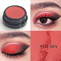 Erinde Single Red Matte Eyeshadow Palette High Pigmented Eye Shadow Powder Long Lasting Ultrablendable Intense Color