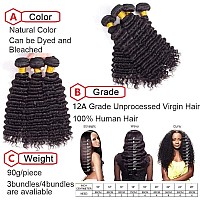 12A Brazilian Deep Wave Human Hair Single Bundles 28 100G Pineapple Deep Wave Bundles 100 Unprocessed Virgin Remy Hair Bundles