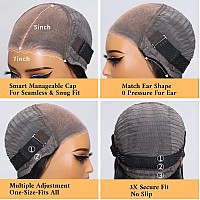 Julia Hair 12A 4C Edges Yaki Straight Bye Bye Knots Glulesss Wig 7X5 Pre Cut Hd Lace Front Human Hair Pre Plucked With Elastic B