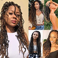 18 Inch Preseparated Springy Afro Twist Hair 8 Packs Prefluffy Natural Curls Are Perfect For Marley Crochet Hair Suitable For