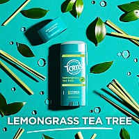 Toms Of Maine Complete Protection Aluminumfree Natural Deodorant Lemongrass Tea Tree 325 Oz