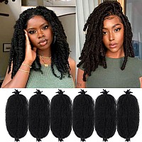 Baota Marley Twist Braiding Hair 14 Inch 6 Packs Cuban Twist Hair Springy Afro Twist Hair Pre Fluffed Kinky Twist Hair Kids Frie