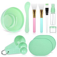 Face Mask Mixing Bowl Set Anezus 12 Pcs Diy Facemask Mixing Tool Kit With Facial Mask Bowl Stick Spatula Silicone Brush Spray B