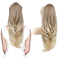 Seikea Versatile Drawstring Ponytail Extension 26 Long Wavy Multi Layered Clip In Ponytail Hair Extensions Stand Up High Fake