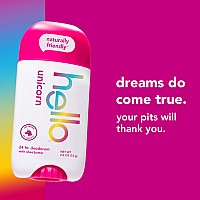 Hello Unicorn Deodorant 24 Hour Odor Protection No Aluminum No Baking Soda Vegan Parabens Free 26 Oz