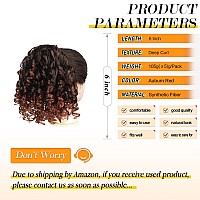 Peacoco Curly Ponytail Extension Drawstring Ponytails For Black Women Synthetic Curly Drawstring Ponytail With 2 Clips On Ponyta