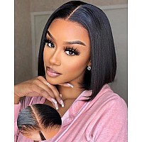 V Show Wear And Go Glueless Bob Wig Human Hair For Beginners Glueless Bob Wigs Human Hair Pre Plucked Pre Cut Wear Go Glueless B