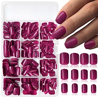 Loveourhome 360Pc Square Press On Nails Short Fake Nails Kids Acrylic Press On Nails Square Presson Nail Tips Full Cover Glue Na