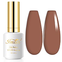 Imtiti Gel Nail Polish 1 Pcs 15Ml Beyonce Caramel Brown Color Gel Polish Soak Off Nail Art Manicure Salon Diy Nail Lamp Gel Nai