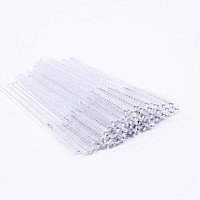 Ilaesh Skinny Mascara Wands Eyebrow Brushes For Lash Extensions Beauty Makeup Tool 50 Pcs Crystal White