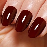 Imtiti Dark Red Gel Nail Polish 1 Pcs 15Ml Maroon Red Color Autumn Winter Gel Polish Uv Led Soak Off Nail Art Manicure Salon Di