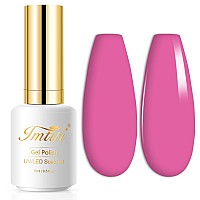 Imtiti Gel Nail Polish Deep Pink Gel Polish Purple Pink Gel Polish For Manicure Salon Diy Nail Art At Home Spring Summer Gel