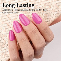 Imtiti Gel Nail Polish Deep Pink Gel Polish Purple Pink Gel Polish For Manicure Salon Diy Nail Art At Home Spring Summer Gel