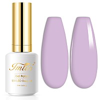 Imtiti Purple Gel Nail Polish Lavender Purple Color Gel Polish 05 Fl Oz