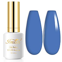 Imtiti Gel Nail Polish 1 Pcs 15Ml Cornflower Blue Color Gel Polish Soak Off Nail Art Manicure Salon Diy Nail Lamp Gel Nail Desi