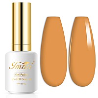 Imtiti Gel Nail Polish 1 Pcs 15Ml Autumn Yellow Color Gel Polish Soak Off Nail Art Manicure Salon Diy Nail Lamp Gel Nail Design