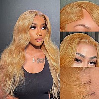 Keabalo Honey Blonde Lace Front Wigs Human Hair Pre Plucked With Baby Hair 13X4 Blonde Body Wave Hd Lace Front Wigs Human Hair F