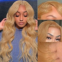 Keabalo Honey Blonde Lace Front Wigs Human Hair Pre Plucked With Baby Hair 13X4 Blonde Body Wave Hd Lace Front Wigs Human Hair F