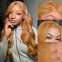 Keabalo Honey Blonde Lace Front Wigs Human Hair Pre Plucked With Baby Hair 13X4 Blonde Body Wave Hd Lace Front Wigs Human Hair F