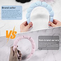 Ztomine Face Wash Headband Set Of 2 Terry Cloth Spa Headbands For Washing Face Or Facial Puffy Makeup Headbands For Skincare