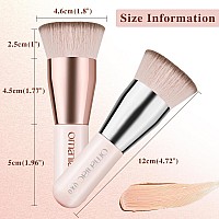 Omaniac Makeup Brushes Flat Top Pro Foundation Brush Concealer Brush Travel Make Up Brushes Flawless Brush Ideal For Liquid Cr