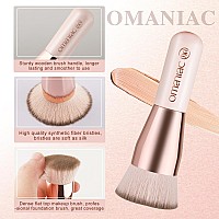 Omaniac Makeup Brushes Flat Top Pro Foundation Brush Concealer Brush Travel Make Up Brushes Flawless Brush Ideal For Liquid Cr