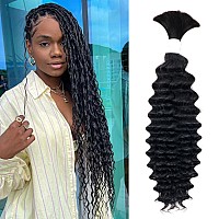 Liqusee Human Braiding Hair For Boho Braids Curly Bulk Human Hair For Braiding No Weft Micro Wet And Wave Braiding Hair Human Ha