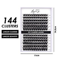 Lash Clusters 144 Pcs Individual Lashes Clusters Eyelash Extensions False Eyelashes Diy Wispy Fluffy Lash Extension Reusable Fal