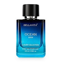 Bella Vita Luxury Ocean Eau De Parfum For Men 348 Fl Oz Aquatic Perfume For Men Notes Aqueous Fresh Orchid Floral