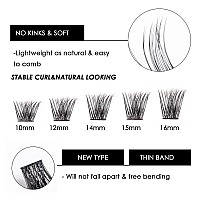 Lash Clusters 144 Pcs Individual Lashes Clusters Eyelash Extensions False Eyelashes Diy Wispy Fluffy Lash Extension Reusable Fal