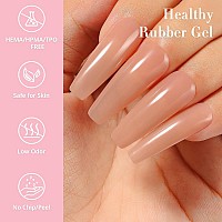 Nicedeco Rubber Base Gel For Nails Camel Rubber Gel U V Color Base Gel Nail Polish 15Ml 010